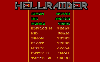 Large screenshot of Hellraider