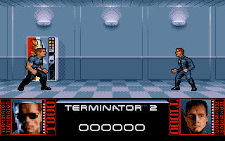 The first level. The fight against the T1000 at the Galeria!