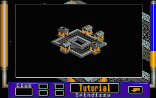 The map function - This is the first screen of the tutorial level.