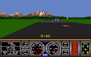 Large screenshot of Hard Drivin'