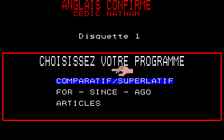 Large screenshot of Anglais Confirmé - 4e/3e (collèges)