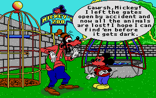 Screenshot of Mickey's Runaway Zoo