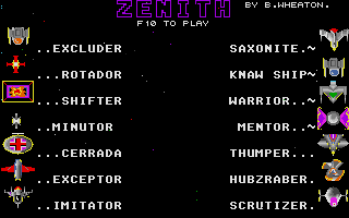 Large screenshot of Zenith