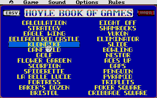 Large screenshot of Hoyle's Official Book of Games volume 2