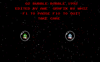Large screenshot of Q2 Bubble Bobble 1992