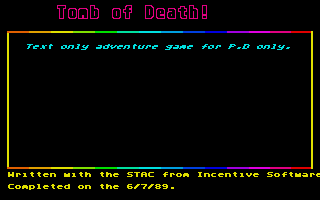 Large screenshot of Tomb of Death