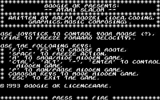 Large screenshot of Atari Slalom