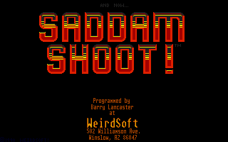 Large screenshot of Saddam Shoot!