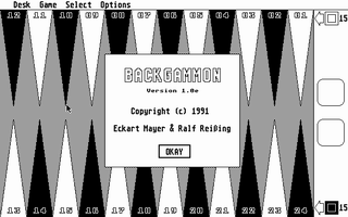 Screenshot of Backgammon