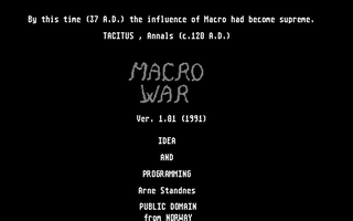 Large screenshot of Macro War