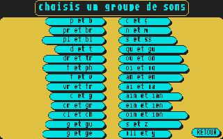 Large screenshot of Français Sons (CP-CE1-CE2)
