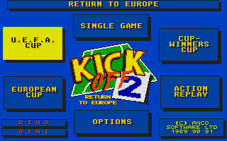 Large screenshot of Kick Off 2 - Return to Europe [data disk]