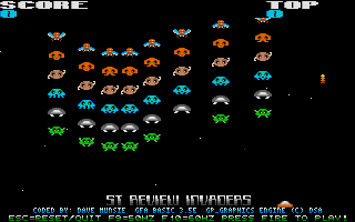 Screenshot of ST Review Invaders