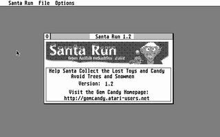 Large screenshot of Santa Run