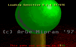 Large screenshot of Sensitive
