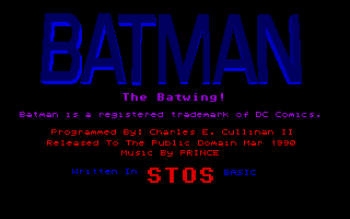 Screenshot of Batman the Batwing