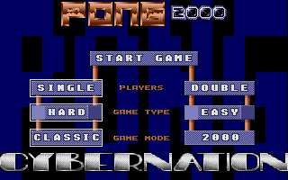 Large screenshot of Pong 2000