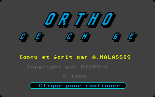 Large screenshot of Ortho CM