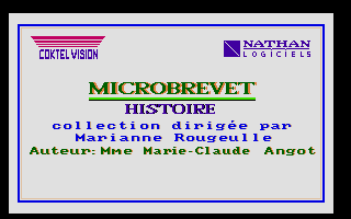 Large screenshot of Micro Brevet Histoire