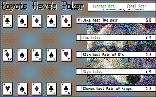 Thumbnail of other screenshot of Coyote Dave's Poker