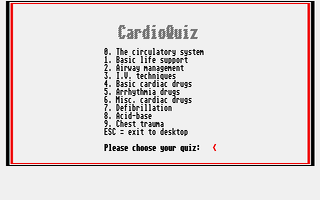 Large screenshot of CardioQuiz