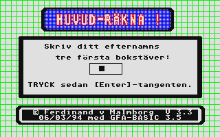 Large screenshot of Huvud-Räkna