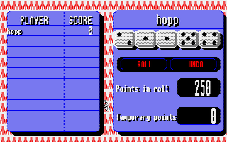 Screenshot of A Dice Game