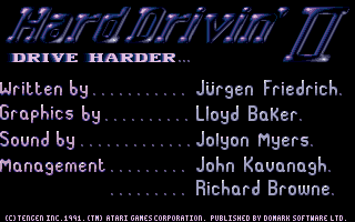 Thumbnail of other screenshot of Hard Drivin' 2 - Drive Harder