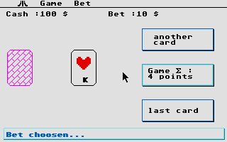Screenshot of Blackjack