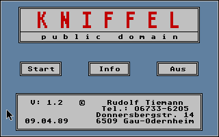 Screenshot of Kniffel