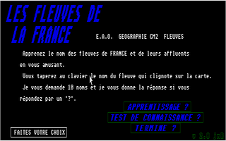 Large screenshot of Fleuves De La France, Les