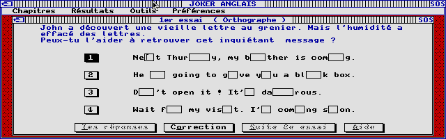 Thumbnail of other screenshot of Joker Micro - Anglais 6e