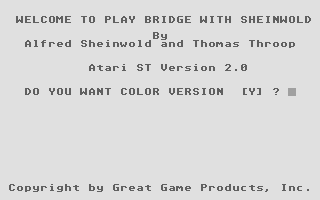 Large screenshot of Play Bridge with Sheinwold