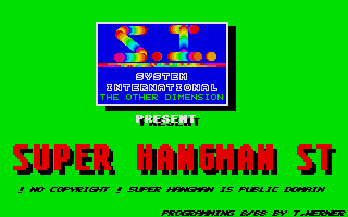 Thumbnail of other screenshot of Super Hangman ST