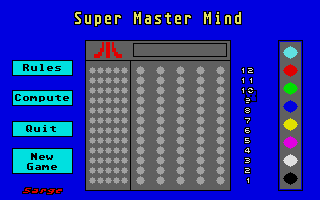 Large screenshot of Super Master Mind