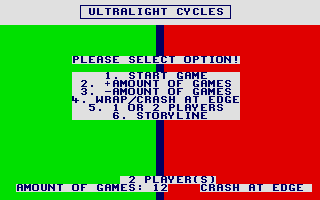 Screenshot of Ultra Light Cycles