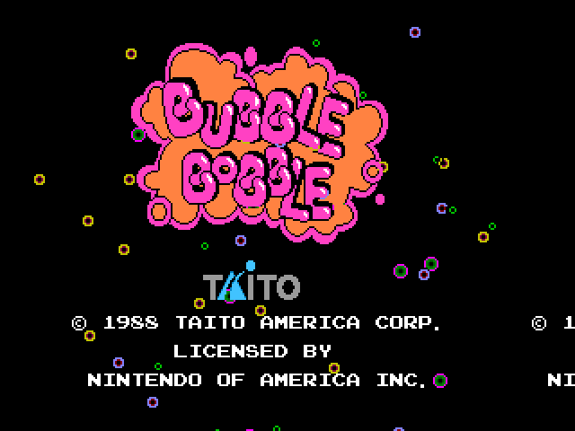 Large screenshot of Bubble Bobble - Godlenes