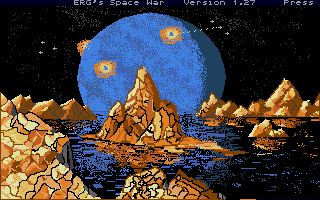 Large screenshot of Erg's Space War Game
