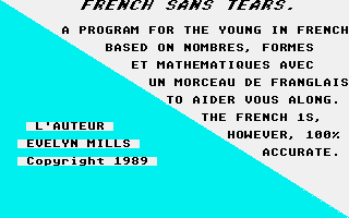 Screenshot of French Sans Tears