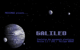 Screenshot of Galileo