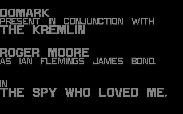 Large screenshot of Spy Who Loved Me, The