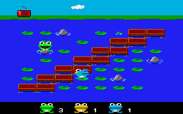 One of the many screens you can pick to start a brawling Frog fest!