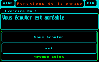 Screenshot of Grammaire 6-5