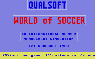 Screenshot of World of Soccer