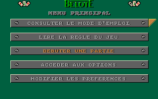 Large screenshot of Belote