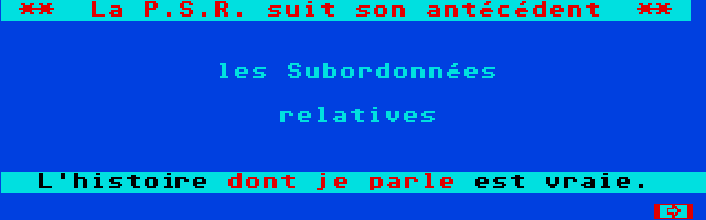 Screenshot of Grammaire - Langue Française École CM2