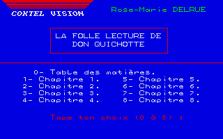 Screenshot of Folle Lecture de Don Quichotte, La