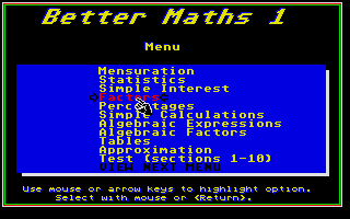Thumbnail of other screenshot of Better Maths