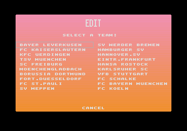 Screenshot of Team - Bundesliga German League