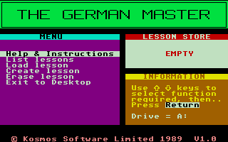 Screenshot of German Master